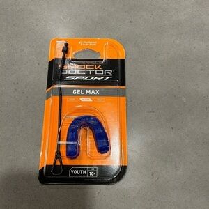 Shock Doctor Sport Mouthguard Youth 10U Gel Max Blue Soccer Football Baseball